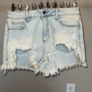 Cello Distressed Denim Shorts